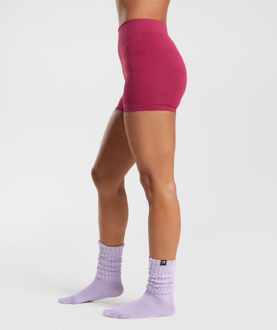 Gymshark Seamless Jacquard Ženske Boxer Roze | HR 3176VRW